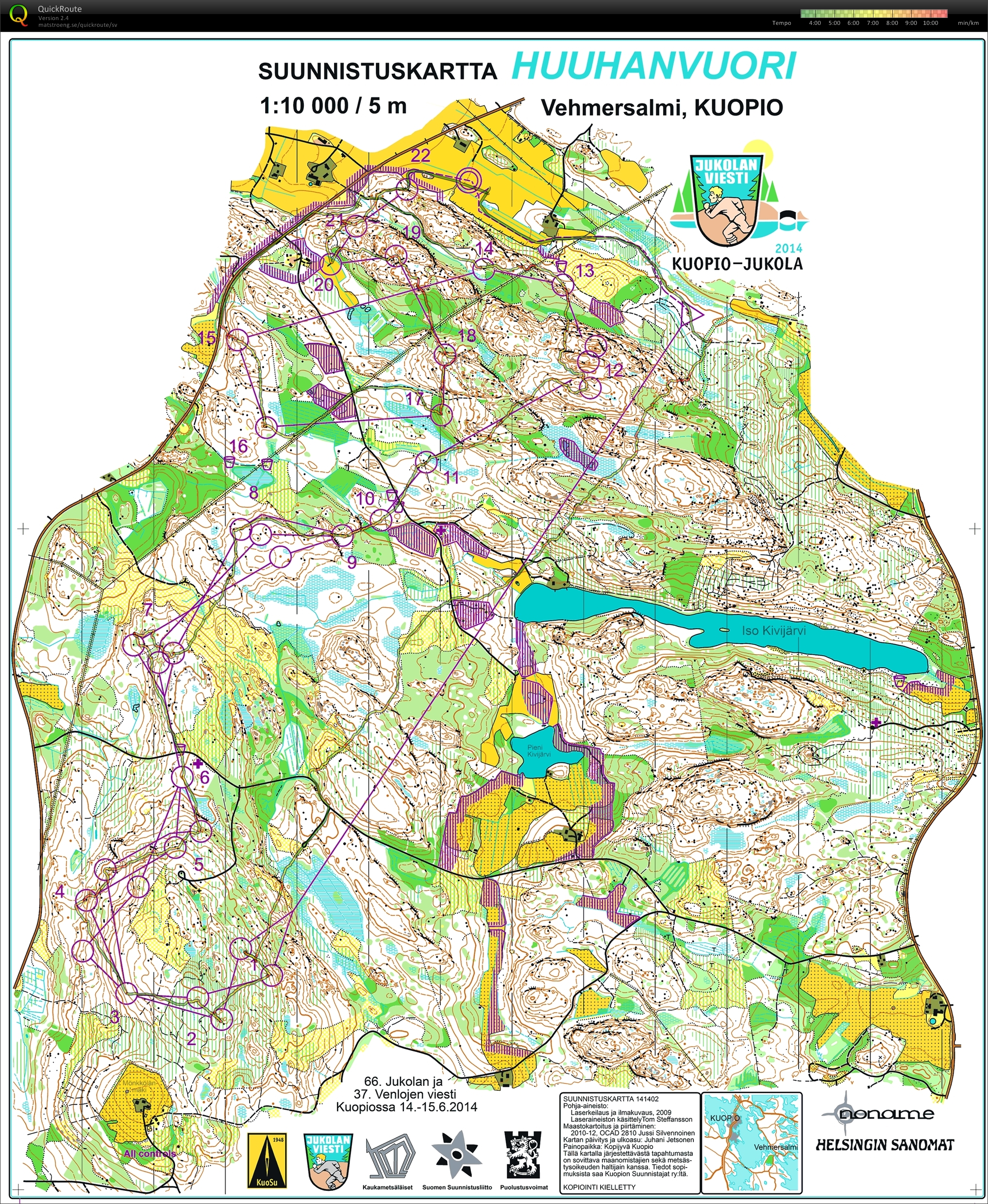 Karta från Jukola