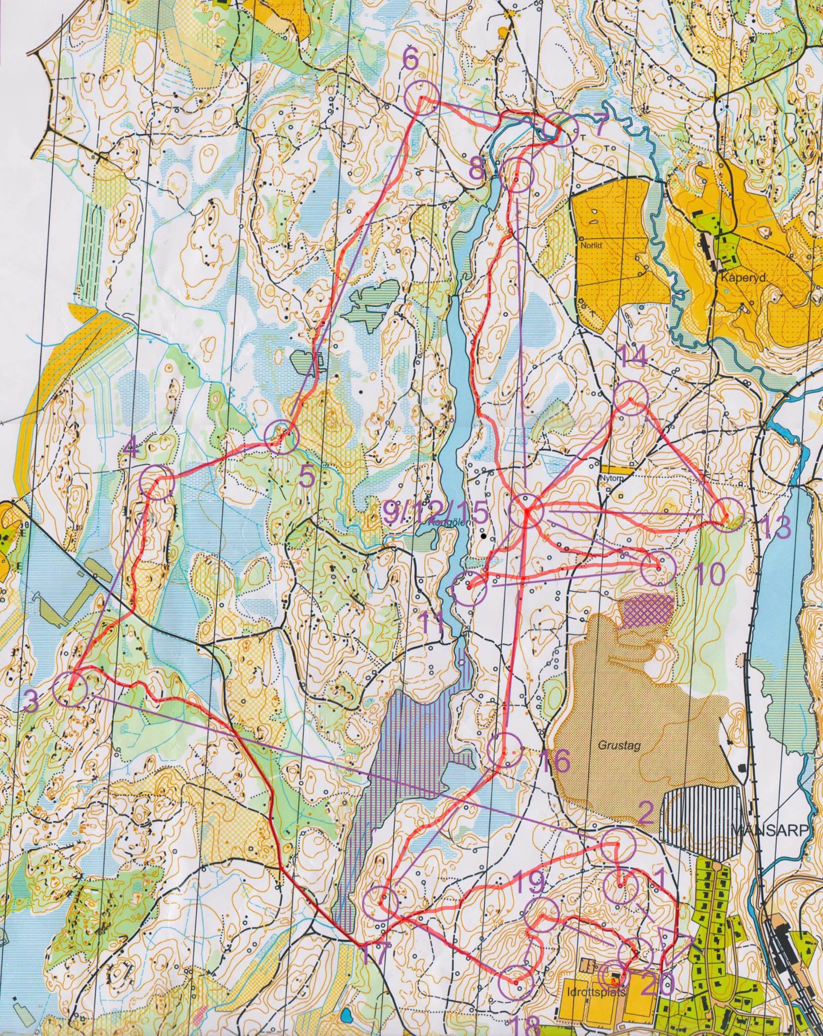 Karta från Bauernatta
