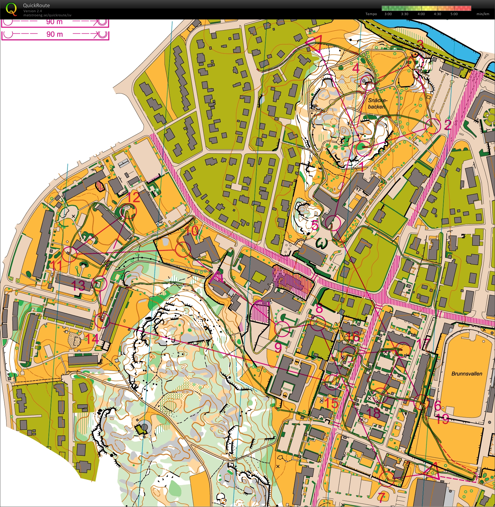 Karta från Sprint-SM Final