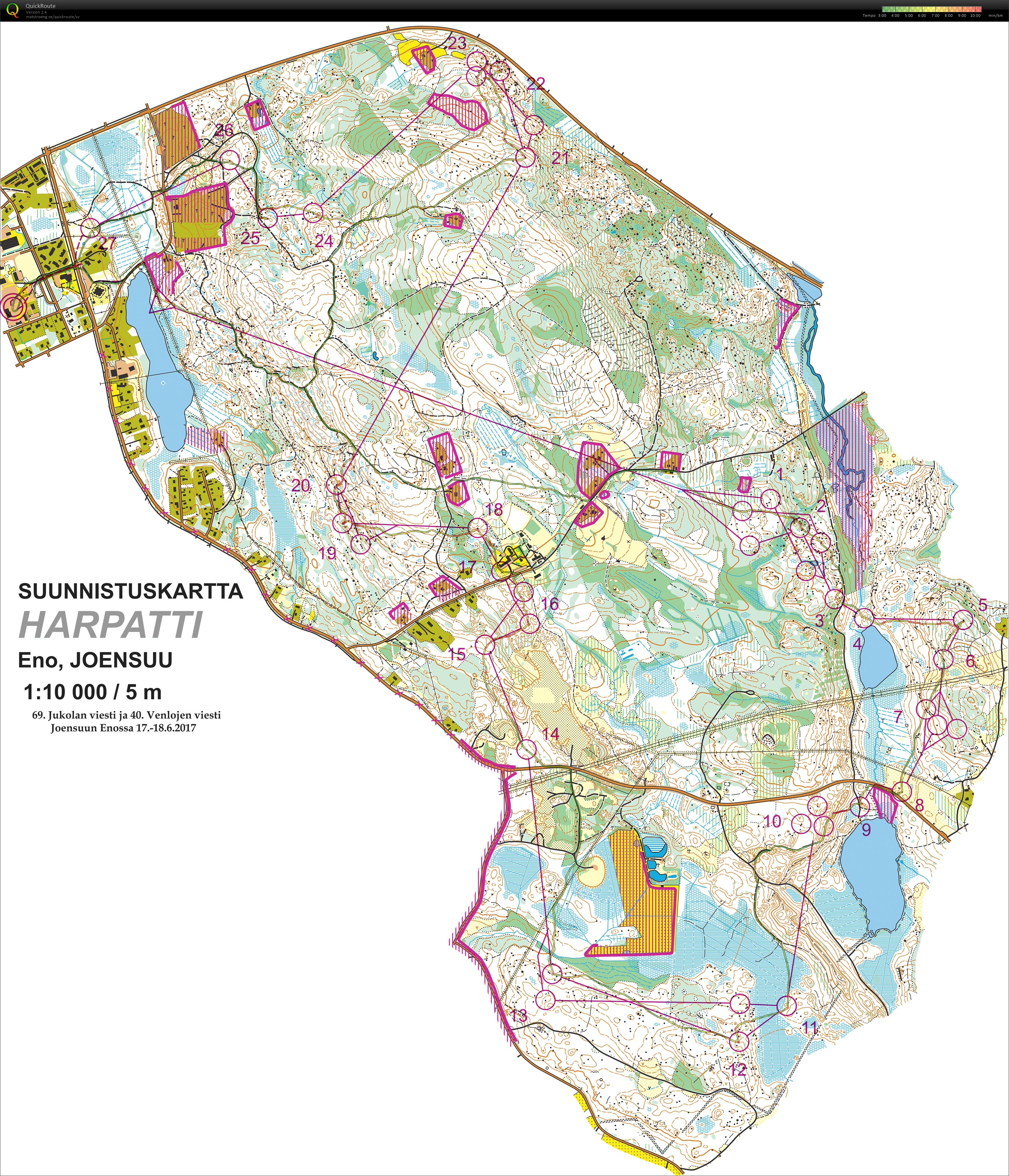 Karta från Jukola