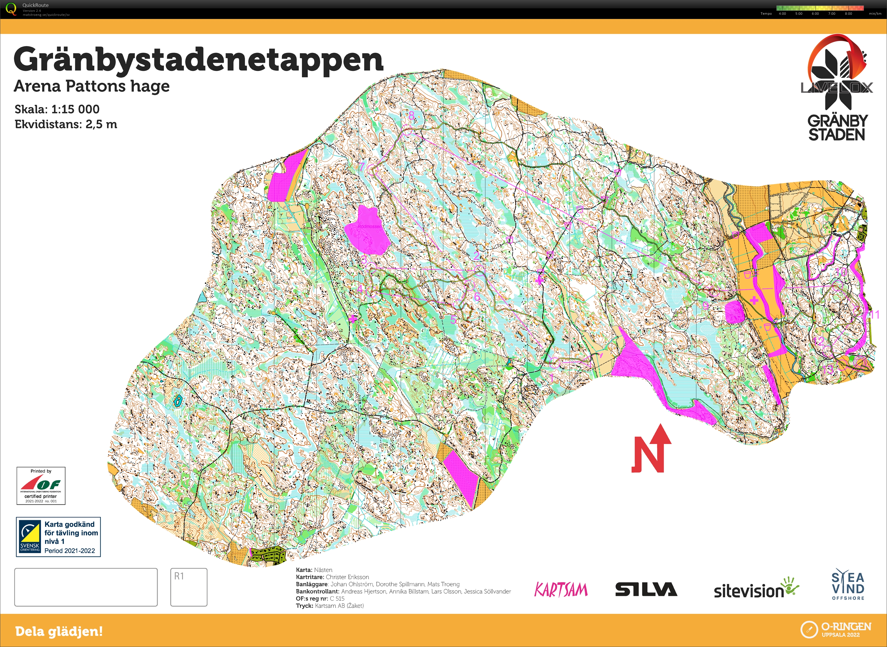 Karta från O-ringen E2