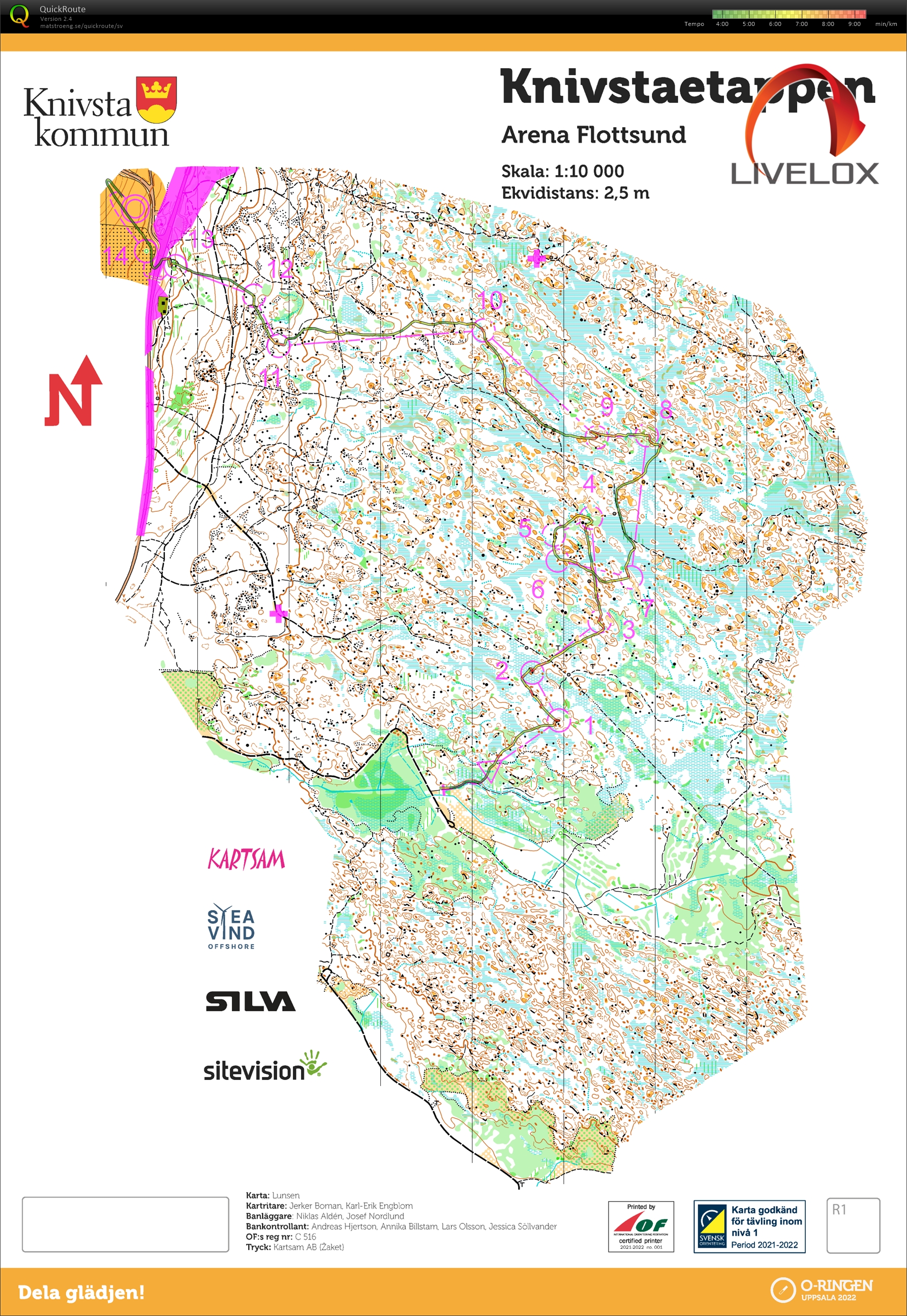 Karta från O-ringen E4