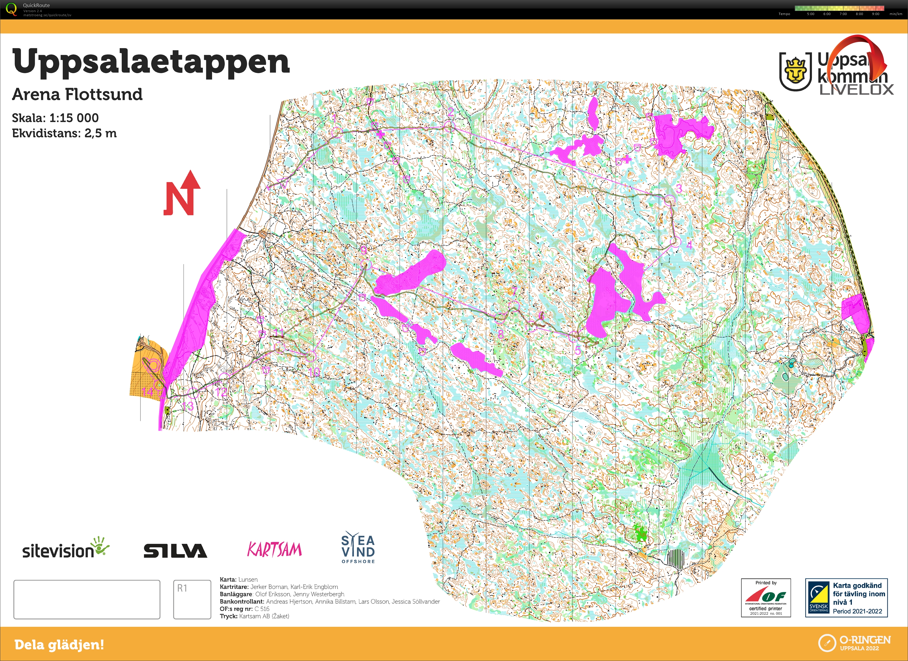Karta från O-ringen E5