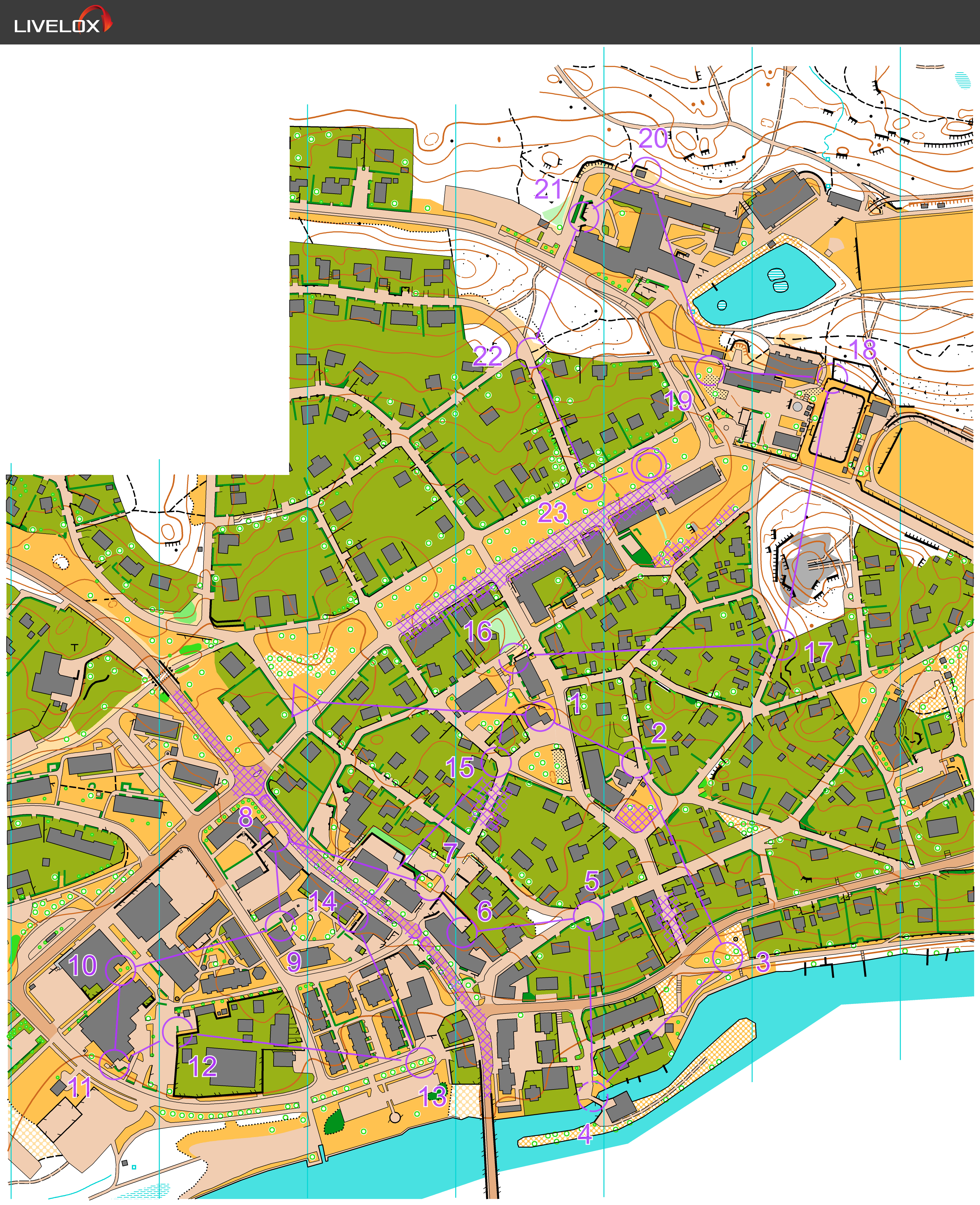 Karta från Borensbergs sprint