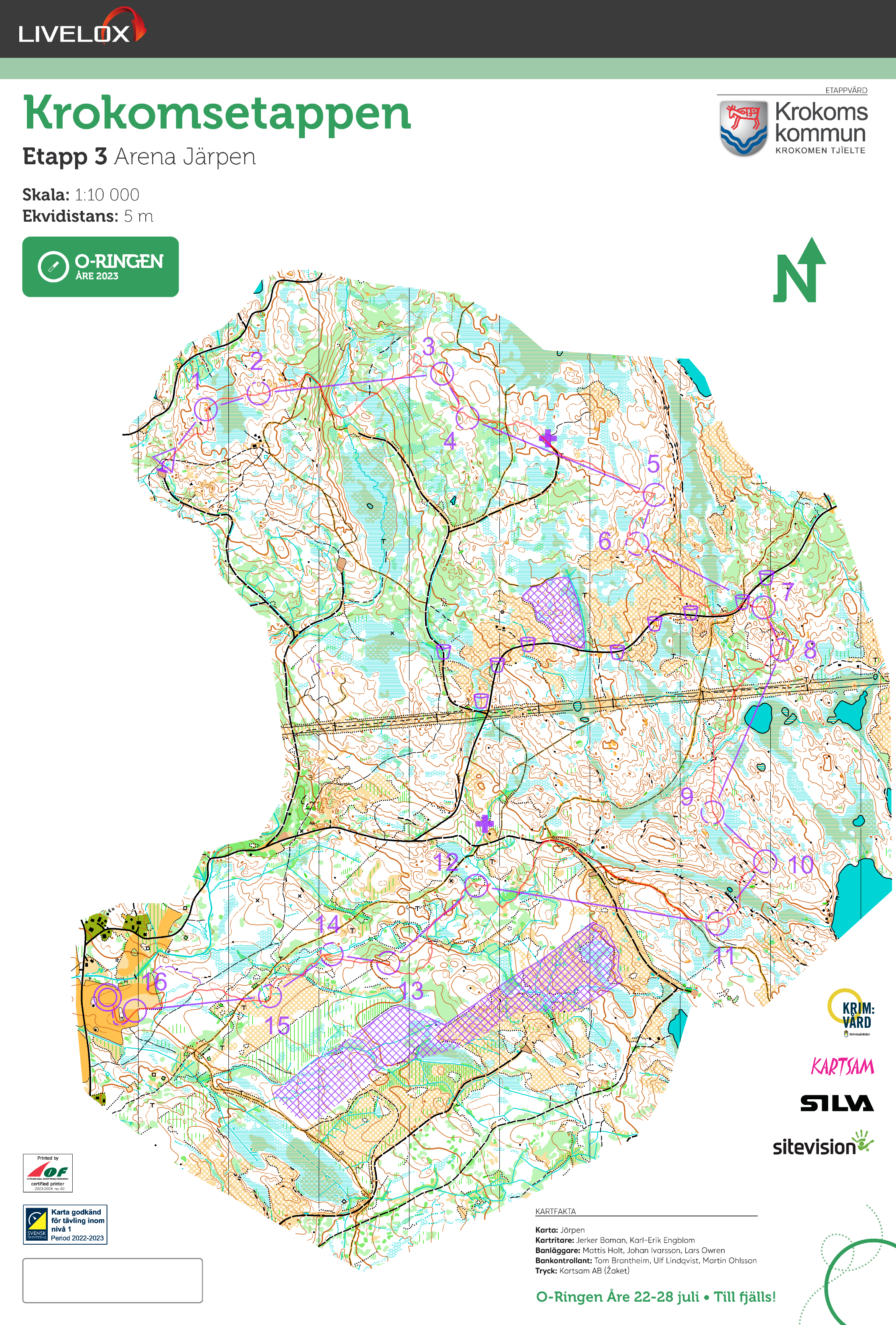 Orienteringskarta från O-Ringen Åre E3